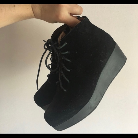 Jeffrey Campbell Suede Platform Boots - Picture 3 of 4